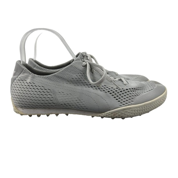 Puma Shoes Puma Golf Shoe Women 9 Monolite Cat Woven Glacier Gray Spikeless Low Top Lace Up